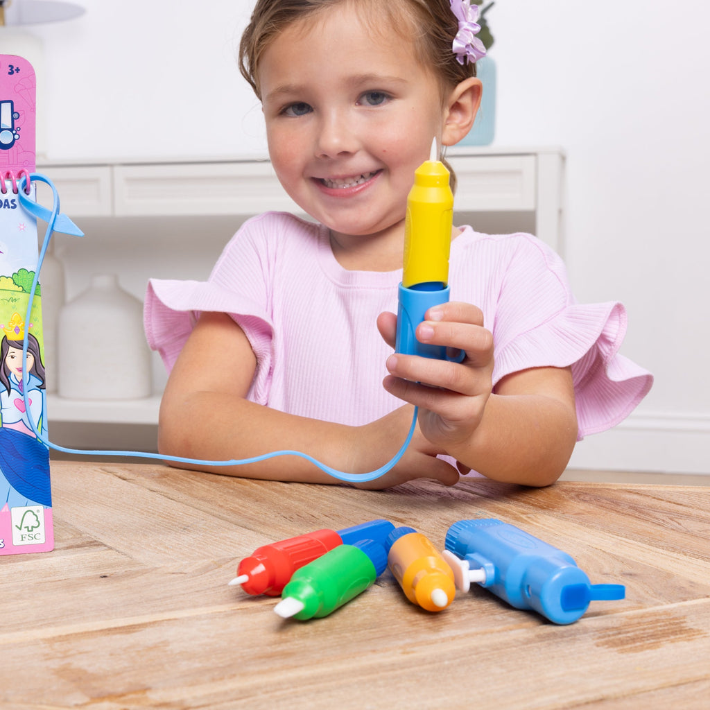 Melissa and Doug Water WOW Pen Pack 4 Water Pens Sprayer Tether Cap