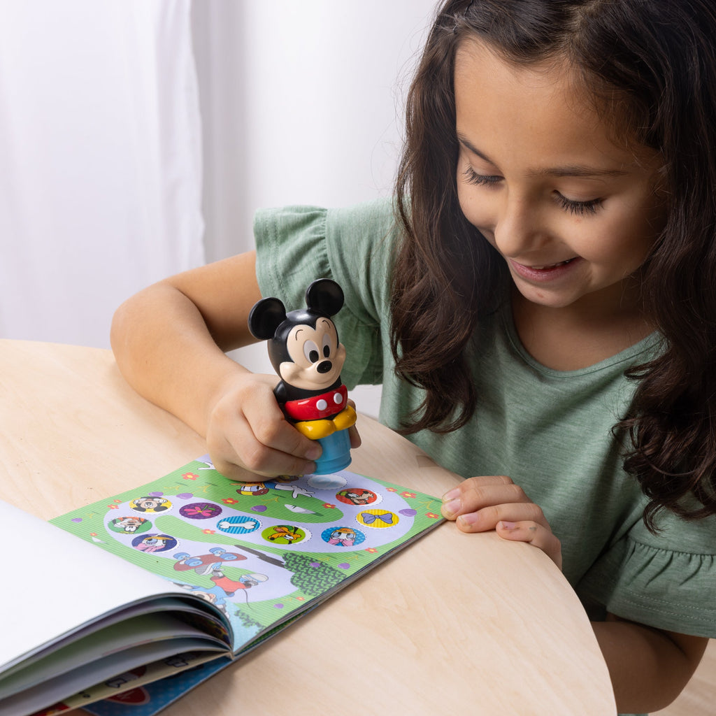 Melissa and Doug Sticker WOWTM Disney Mickey Mouse Bundle Activity Pad Sticker Stamper Mini Activity Pad and 200 Refill Stickers