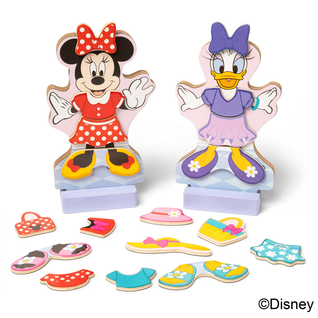 Melissa and Doug Disney Minnie Daisy Deluxe Wooden Magnetic Dress-Up