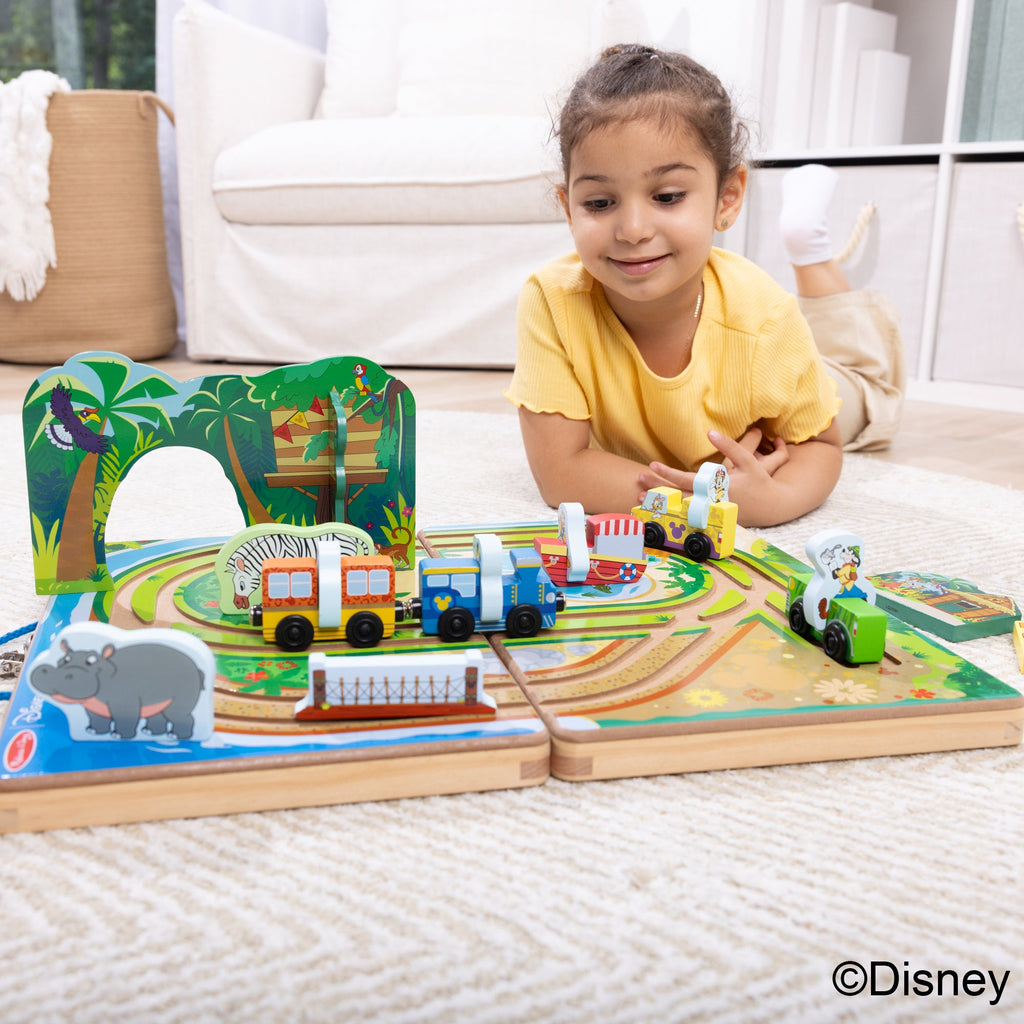Melissa and Doug Disney Take-Along Safari Wooden Play Set