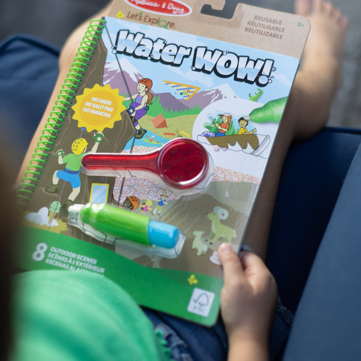 Melissa and Doug Lets Explore Water Wow Outdoor Adventure Deluxe Water-Reveal Pad