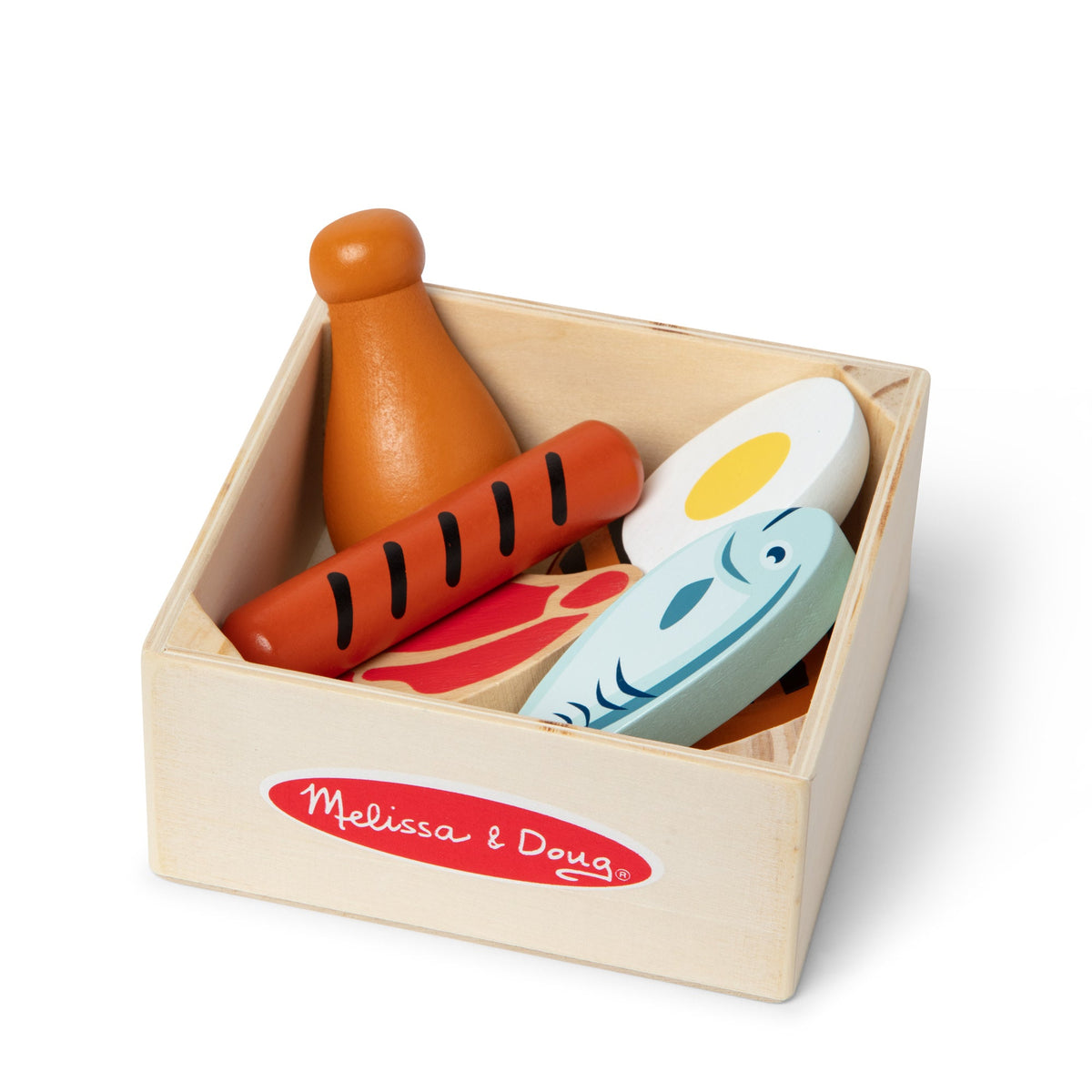 Melissa and Doug Wooden Food Groups Play Set Protein