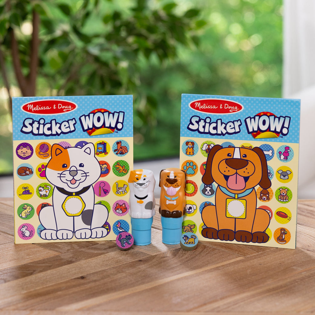 Melissa and Doug Sticker WOW Activity Pads Sticker Stampers VALUE PACK - Pets