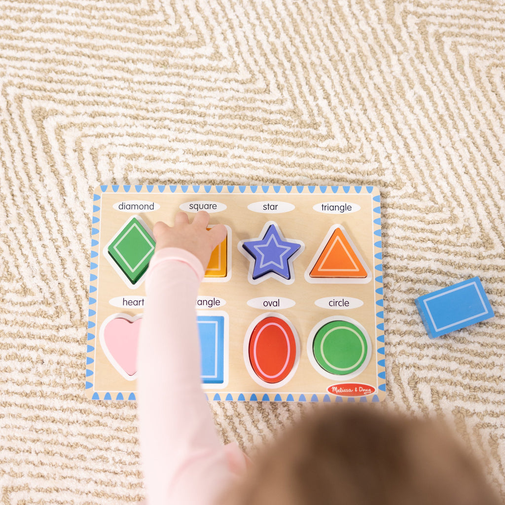 Melissa and Doug Shapes Chunky Puzzle - 8 Pieces