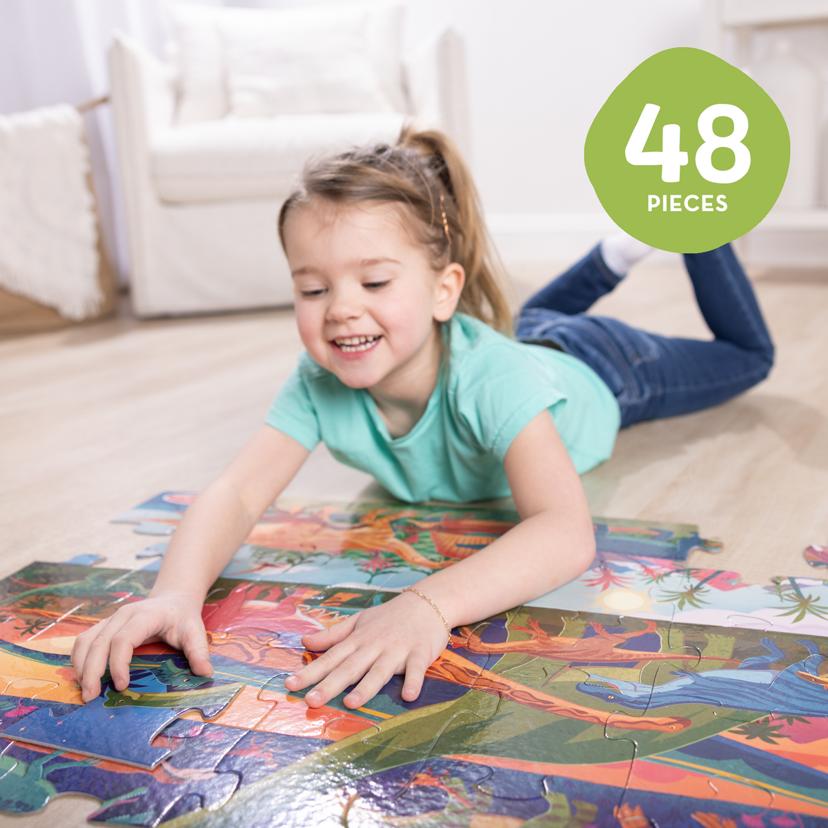 Melissa and Doug Dinosaur Floor Puzzle - 48 Pieces