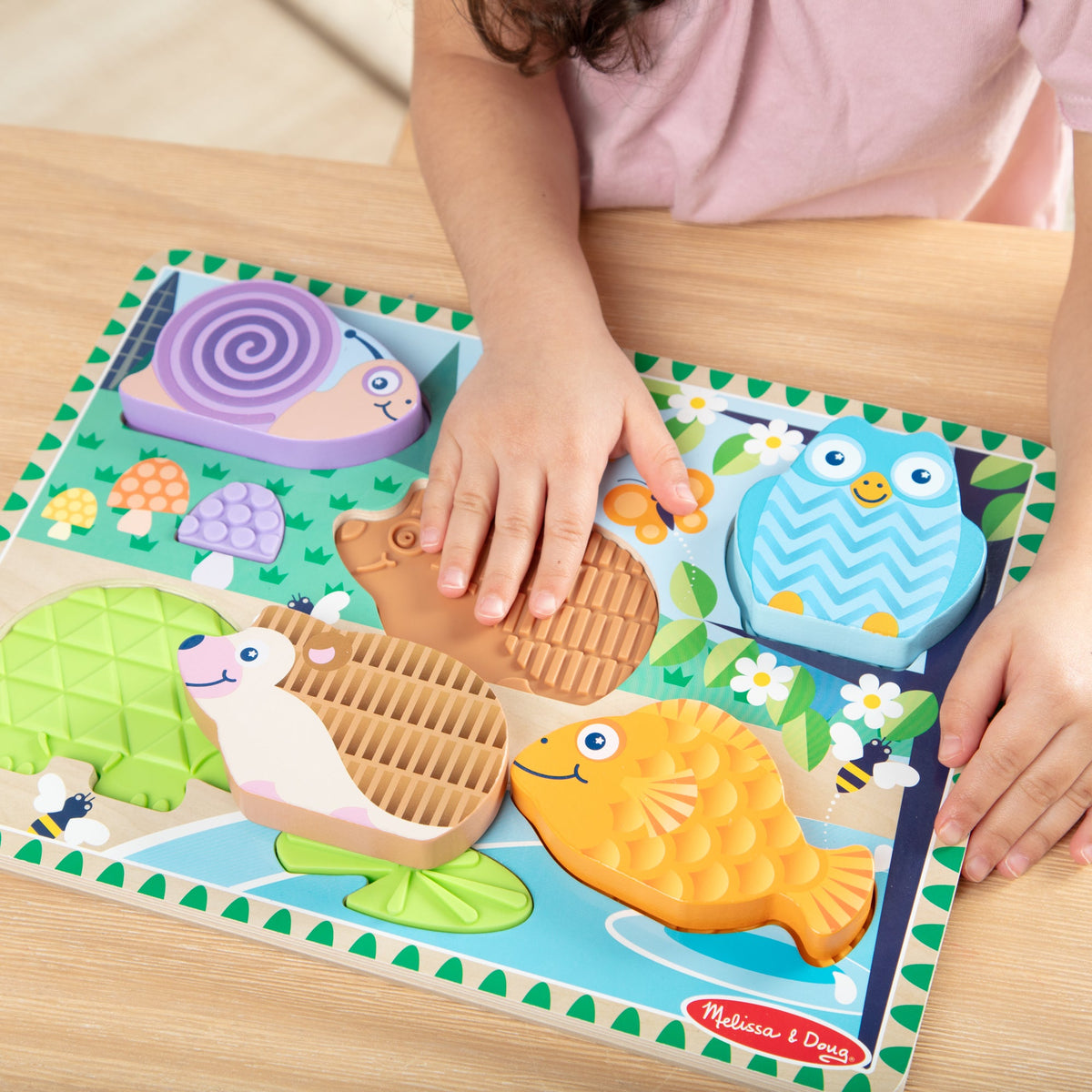 Melissa and Doug Forest Friends Touch Feel Puzzle