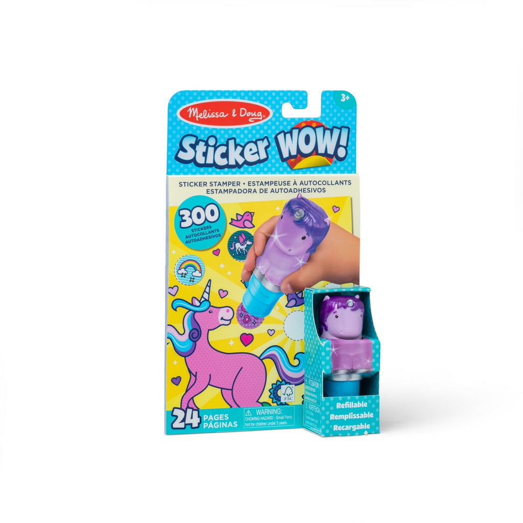 Melissa and Doug Sticker WOWTM Activity Pad Sticker Stamper - Purple Unicorn