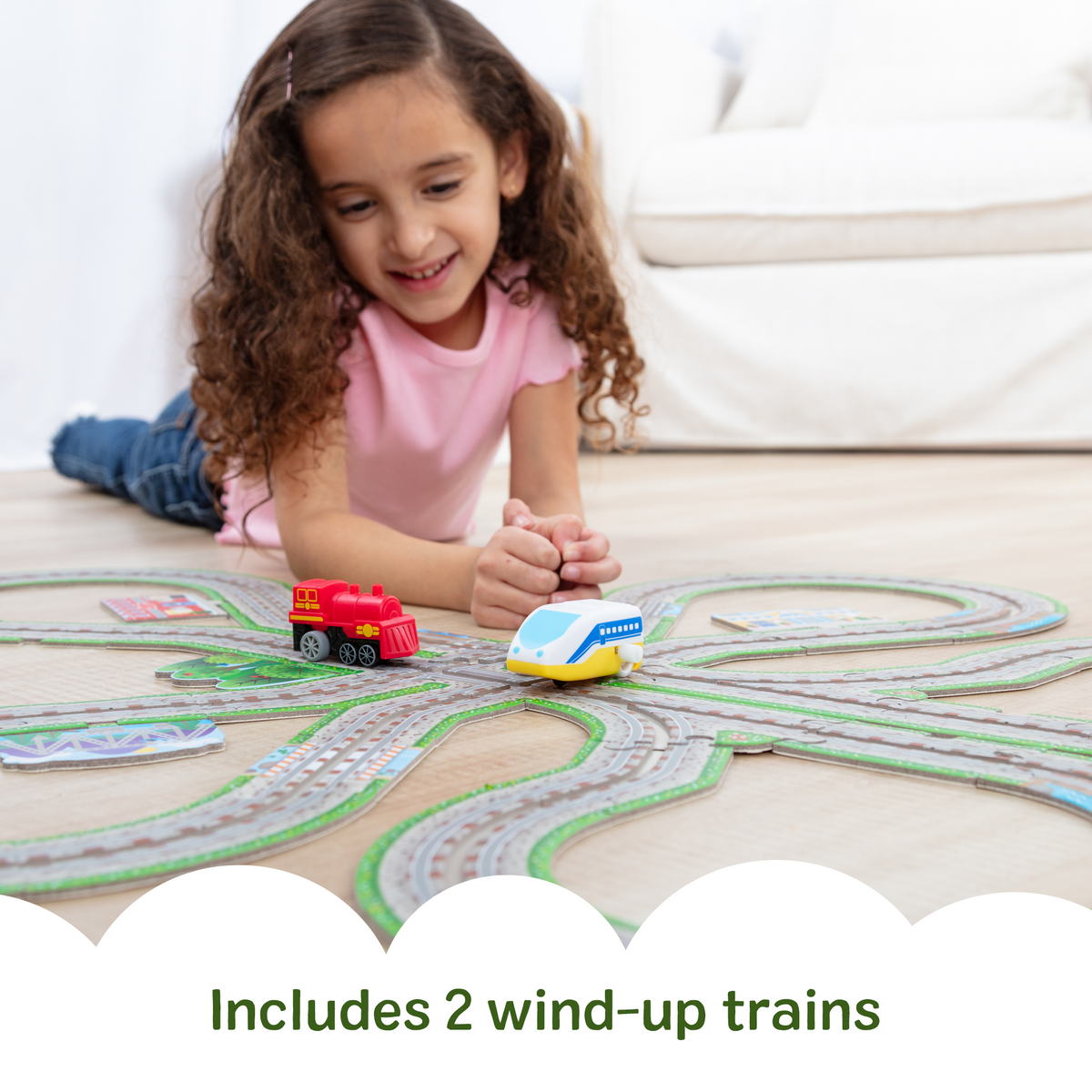 Melissa and Doug Design Your Own Railroad Floor Puzzle