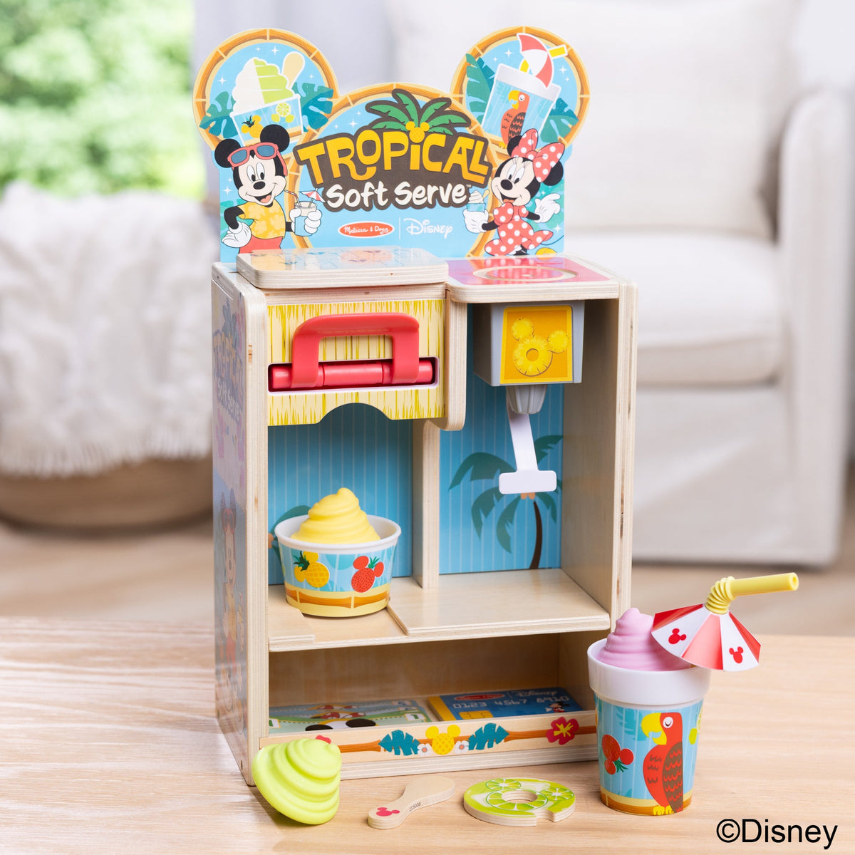 Melissa and Doug Disney Tropical Soft Serve Wooden Play Set