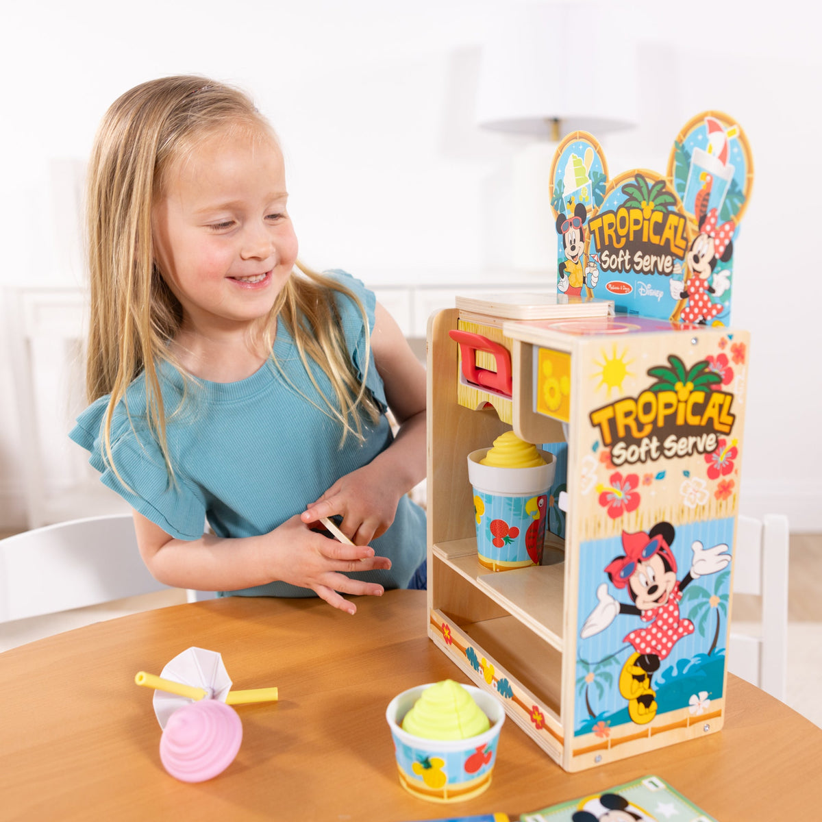 Melissa and Doug Disney Tropical Soft Serve Wooden Play Set