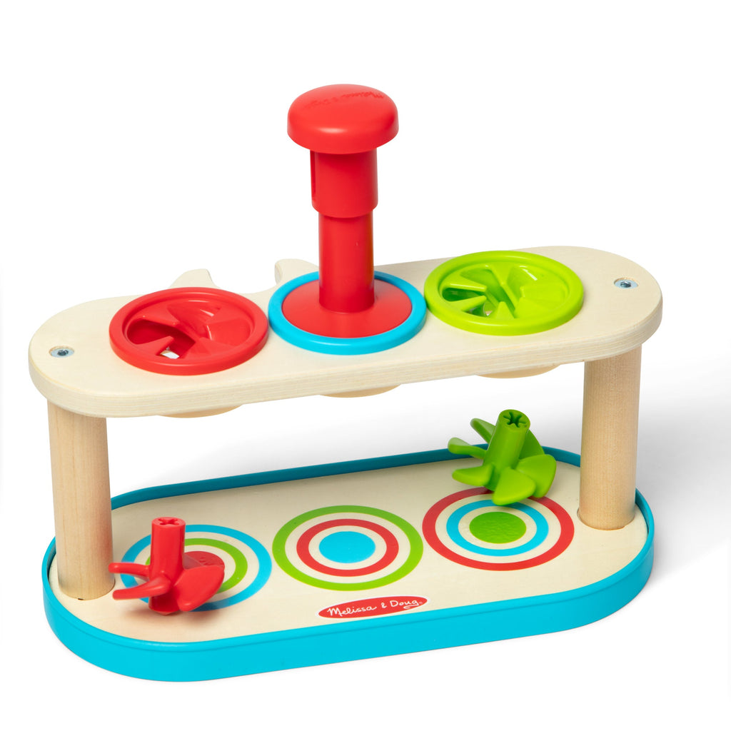 Melissa and Doug Match Push Spinning Tops