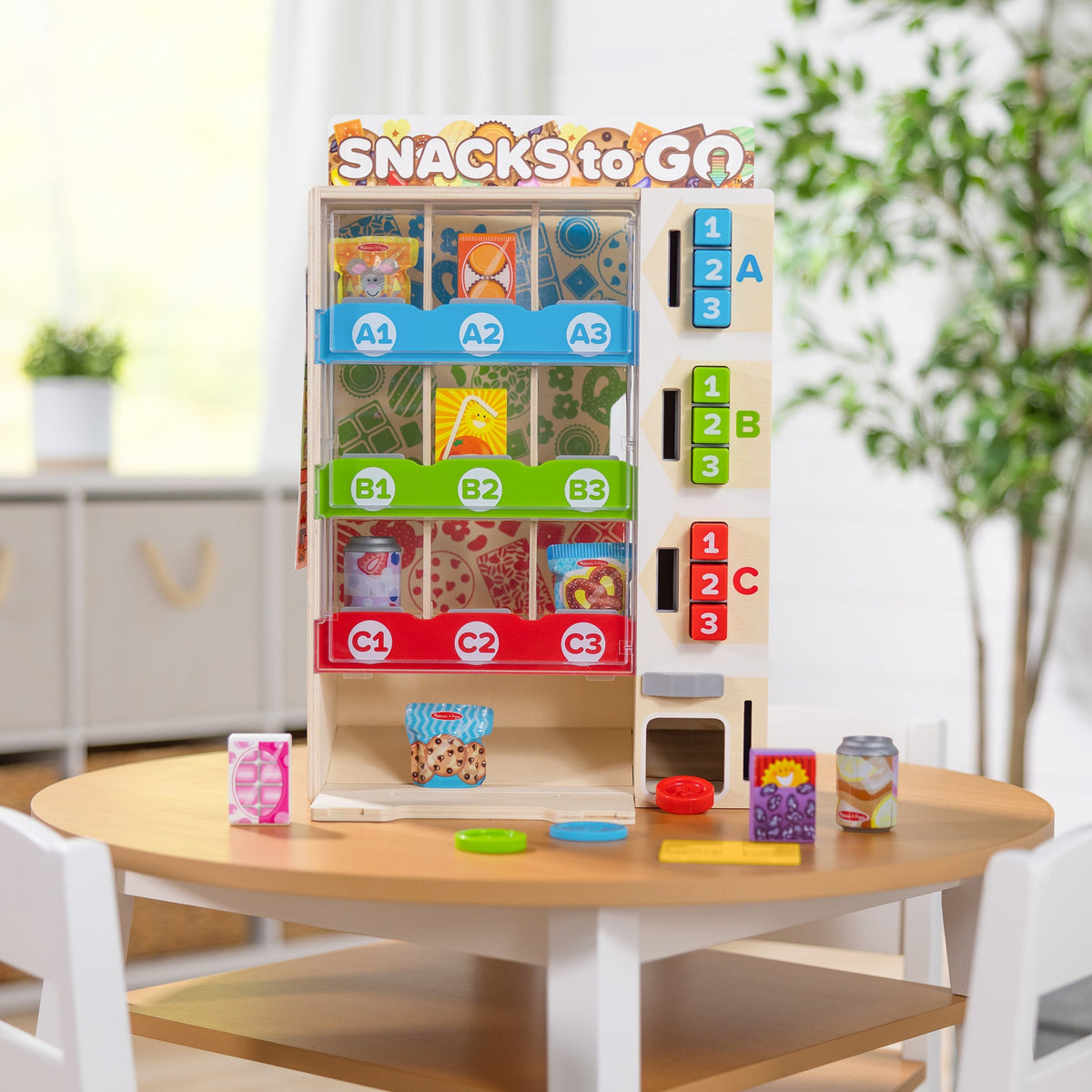 Melissa and Doug Sort Stock Select Wooden Vending Machine Play Set