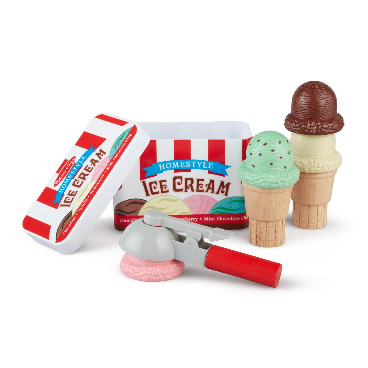 Melissa and Doug Scoop Stack Ice Cream Cone Magnetic Play Set