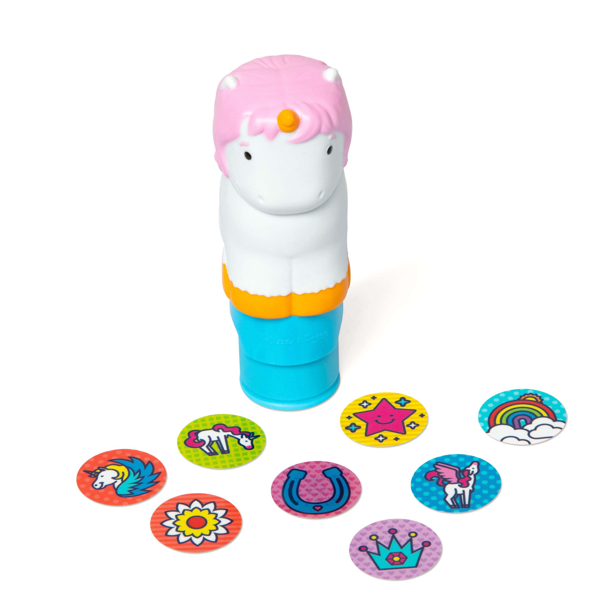 Melissa and Doug Sticker WOWTM Unicorn Bundle Activity Pad Sticker Stamper Mini Activity Pad and 200 Refill Stickers