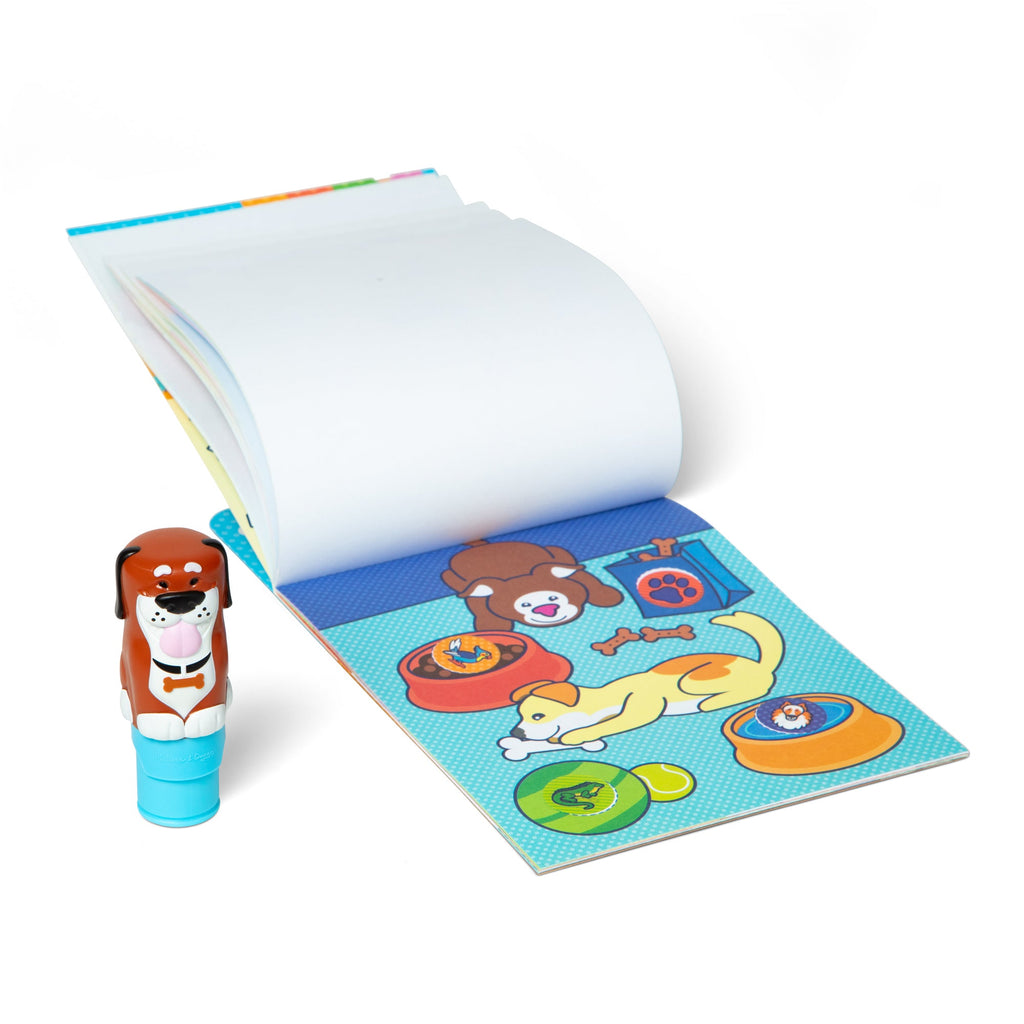 Melissa and Doug Sticker WOWTM Dog Bundle Activity Pad Sticker Stamper Mini Activity Pad and 200 Refill Stickers
