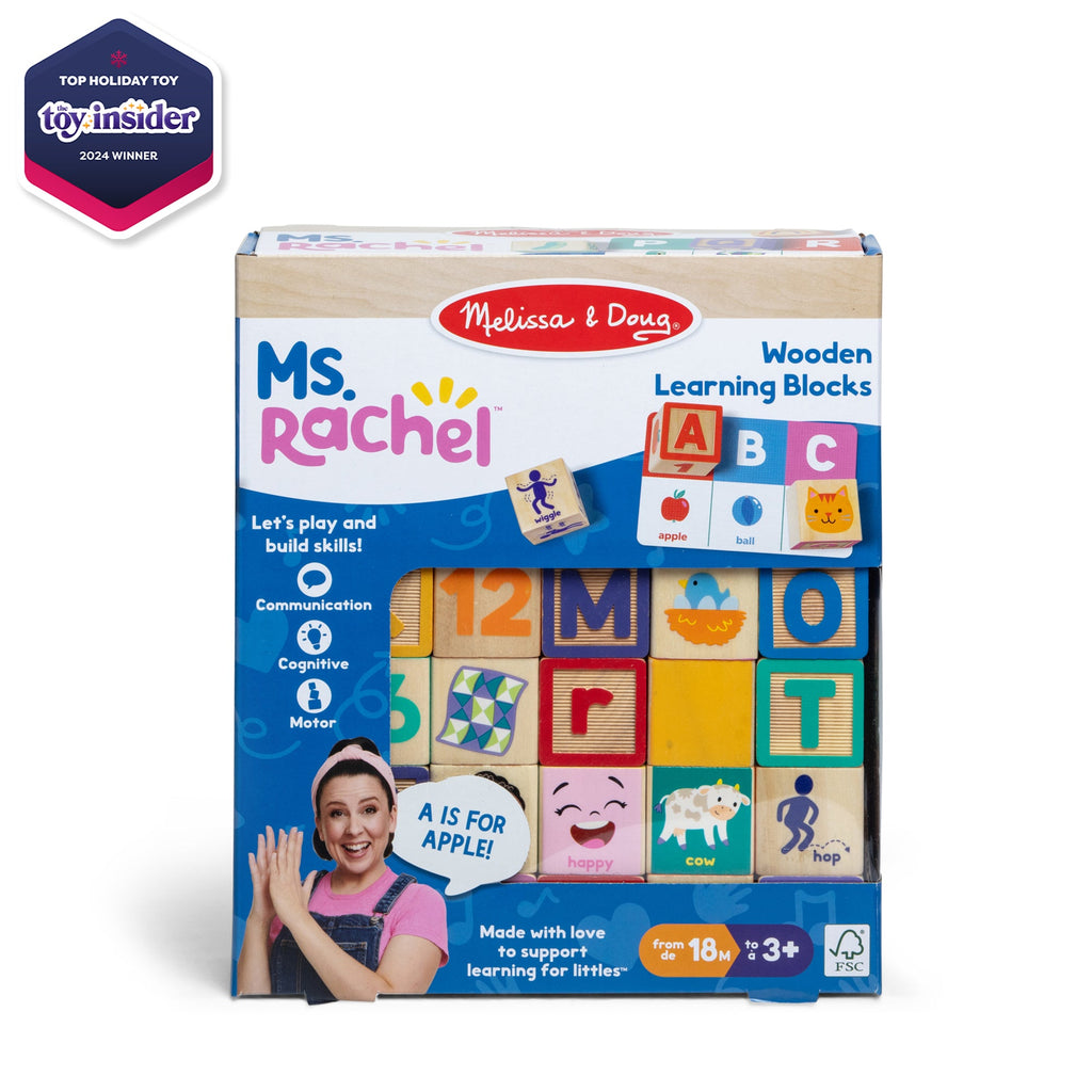 Melissa and Doug Ms RachelTM Wooden Learning Blocks