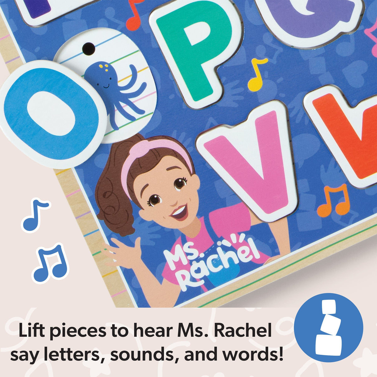 Melissa and Doug Ms RachelTM Wooden Phonics Alphabet Sound Puzzle - 26 Pieces