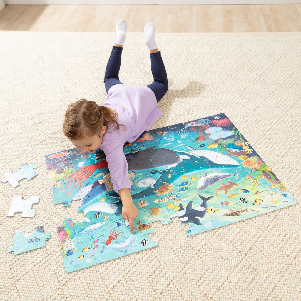 Melissa and Doug Underwater Floor Puzzle - 48 Pieces