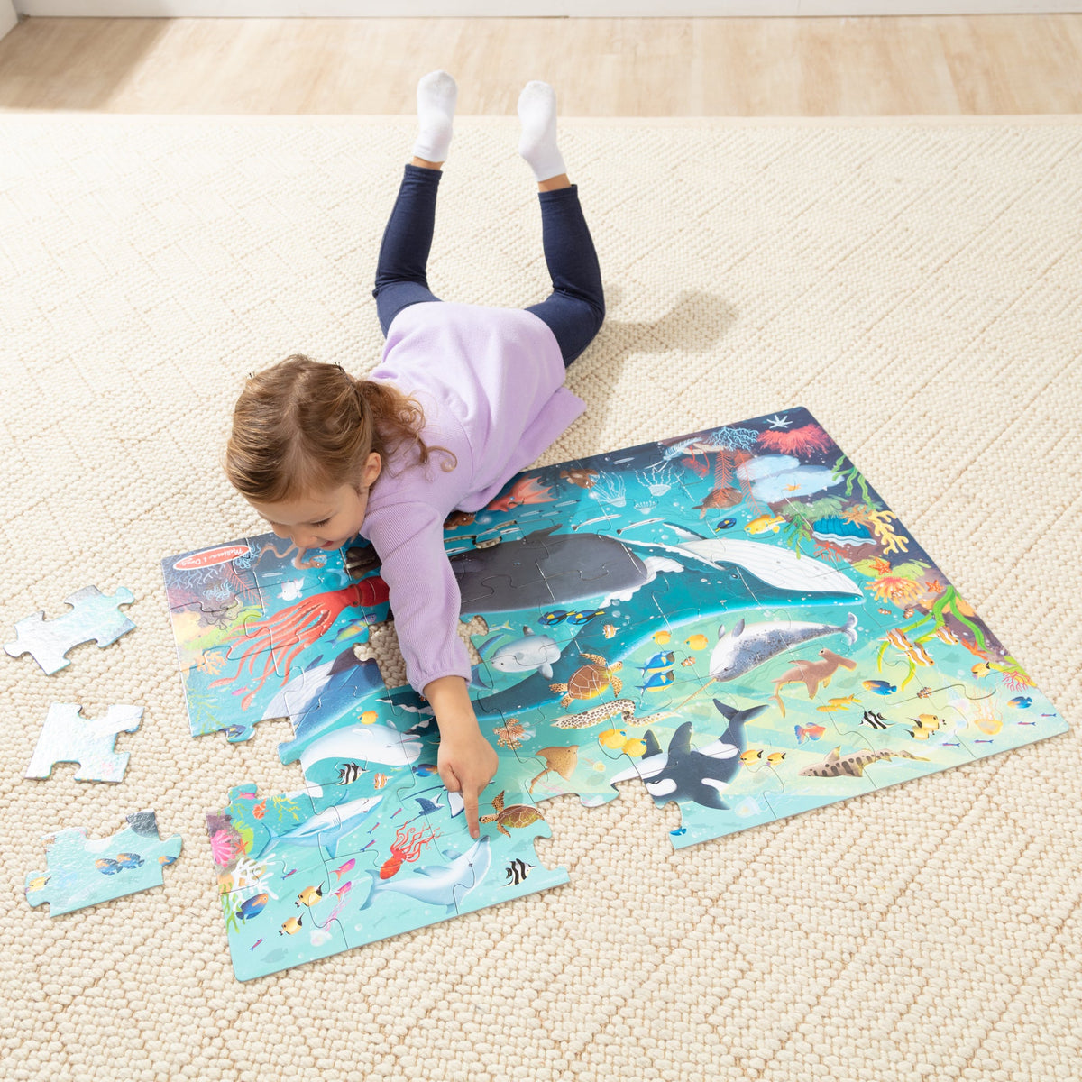 Melissa and Doug Underwater Floor Puzzle - 48 Pieces