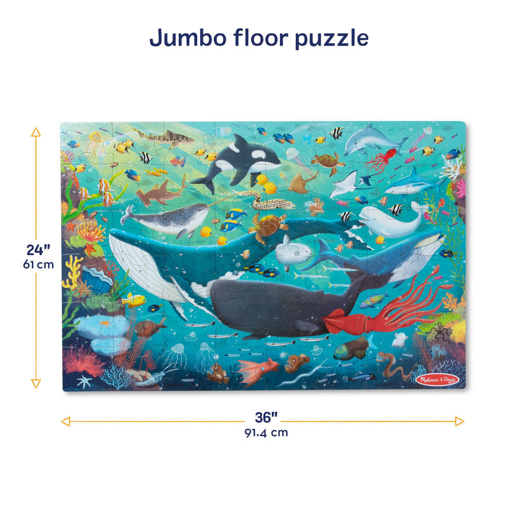 Melissa and Doug Underwater Floor Puzzle - 48 Pieces