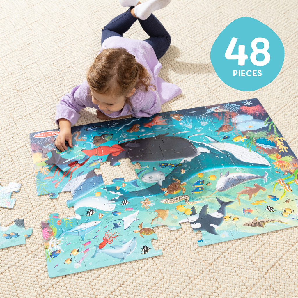 Melissa and Doug Underwater Floor Puzzle - 48 Pieces