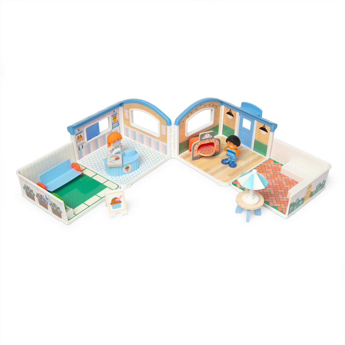 Melissa and Doug Cheery LaneTM Ice Cream and Pizza Play Set