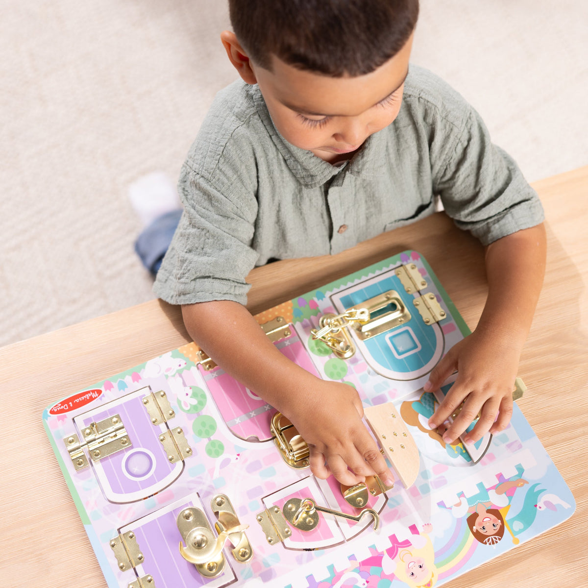 Melissa and Doug Princess Castle Latches Board
