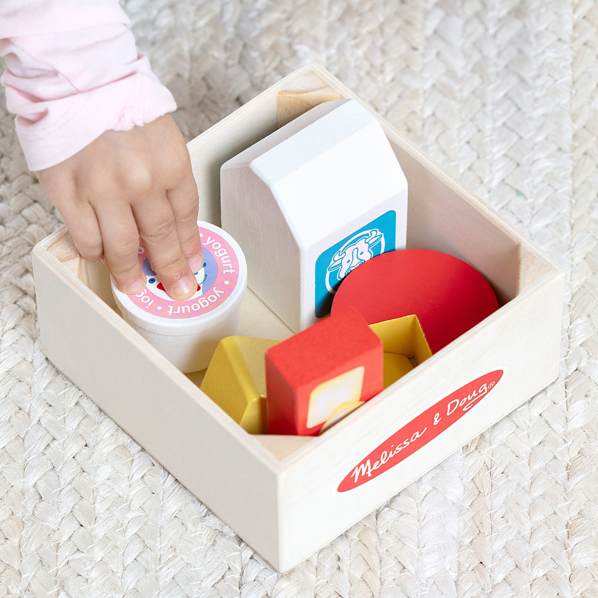 Melissa and Doug Wooden Food Groups Play Set Dairy