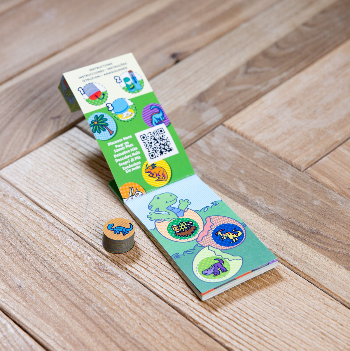 Melissa and Doug Sticker WOW Mini Activity Pad Refill Stickers - Dinosaur 200 Stickers Stamper Not Included