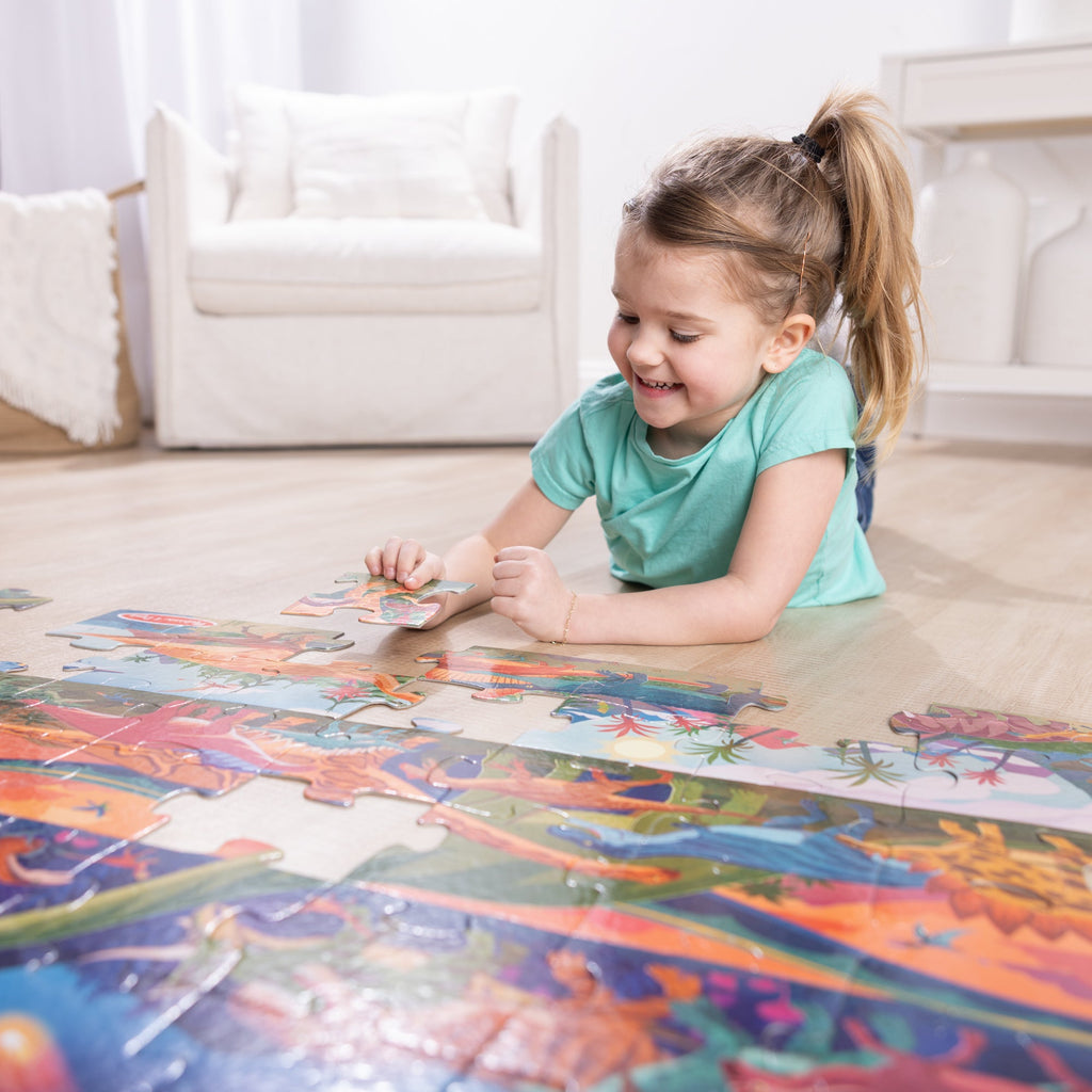 Melissa and Doug Dinosaur Floor Puzzle - 48 Pieces
