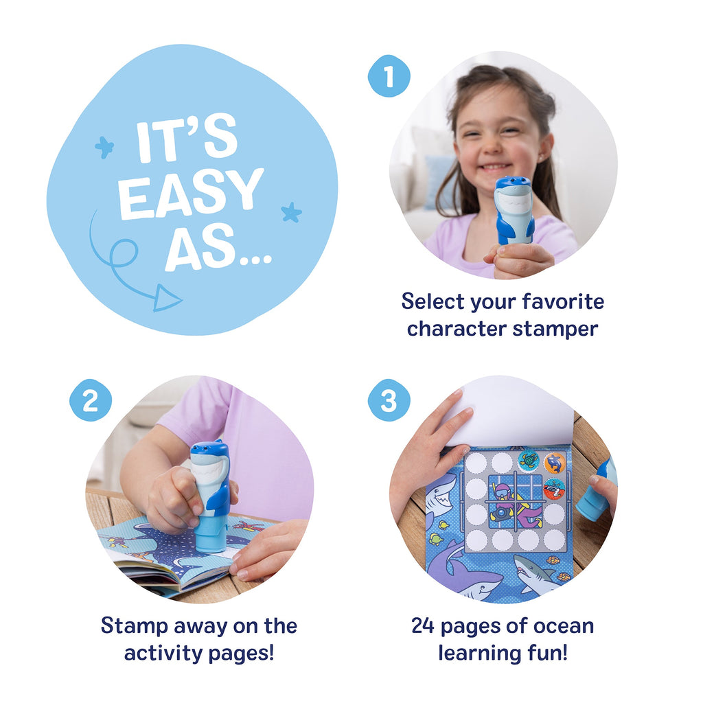 Melissa and Doug Sticker WOWTM Activity Pad Sticker Stamper - Shark