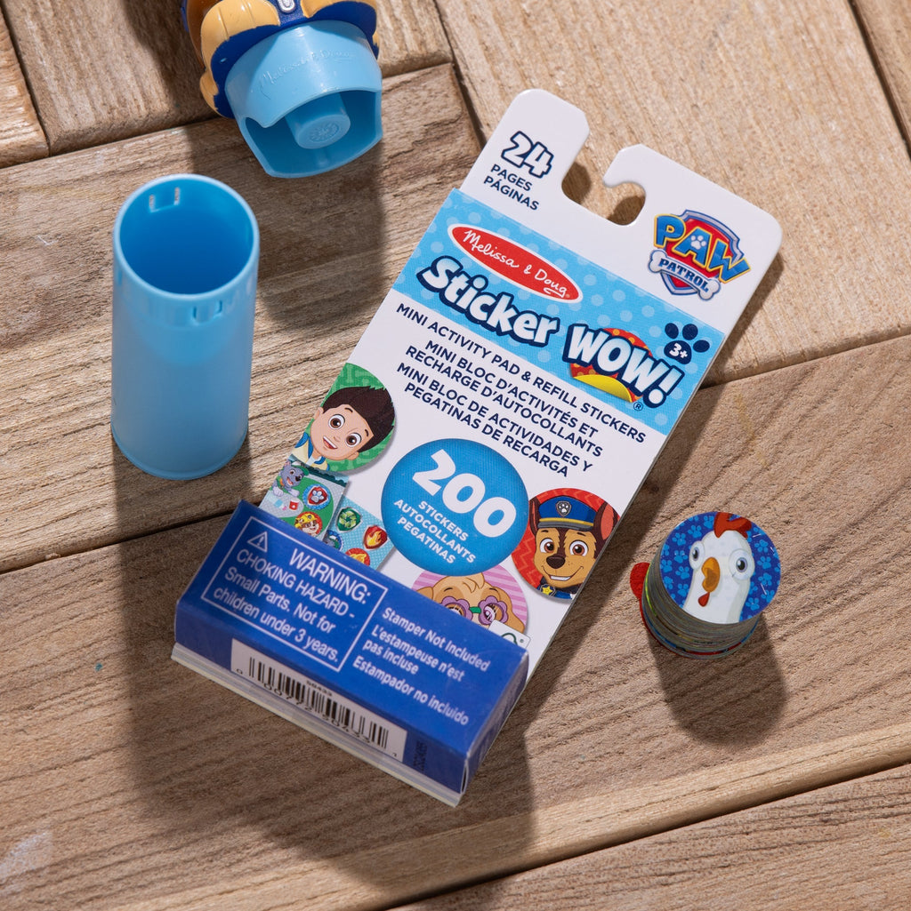 Melissa and Doug Sticker WOW Mini Activity Pad Refill Stickers - PAW Patrol 200 Stickers Stamper Not Included