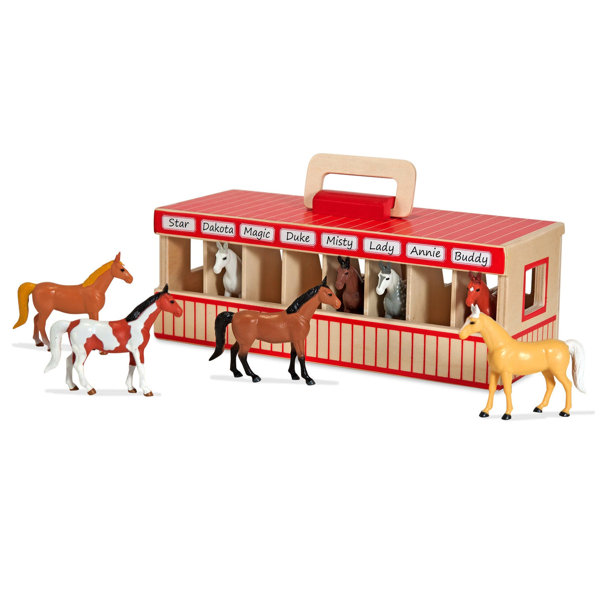 Melissa and Doug Take-Along Show-Horse Stable
