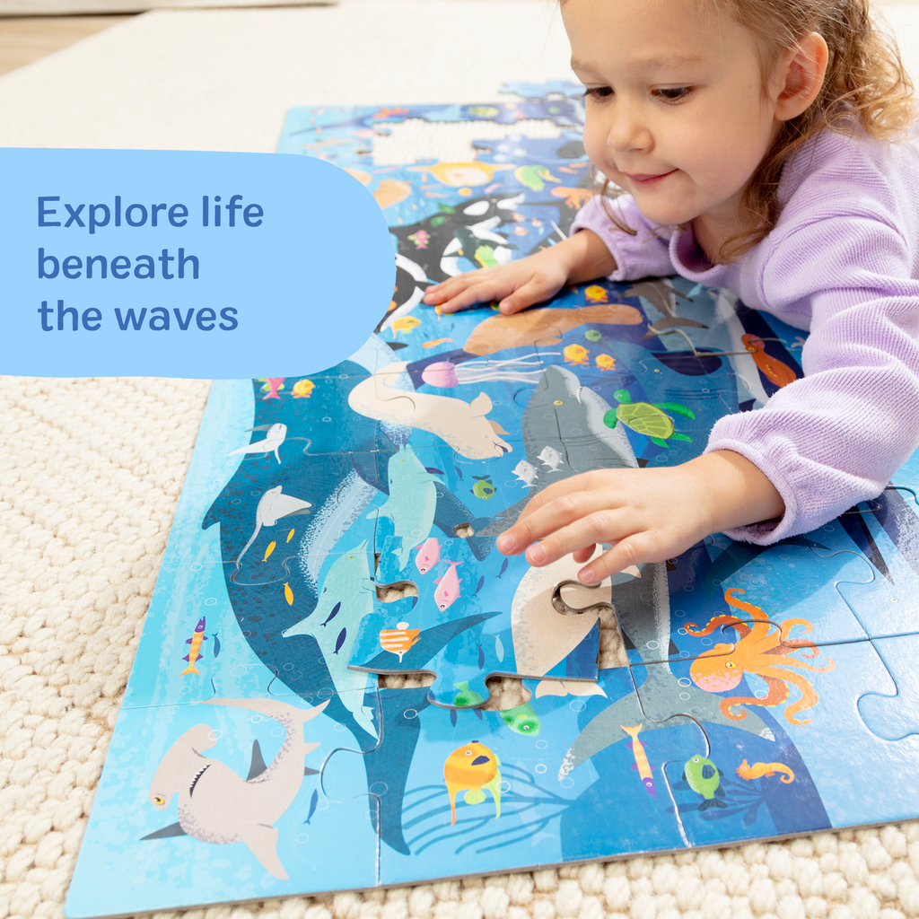Melissa and Doug Search Find Beneath the Waves Floor Puzzle - 48 Pieces