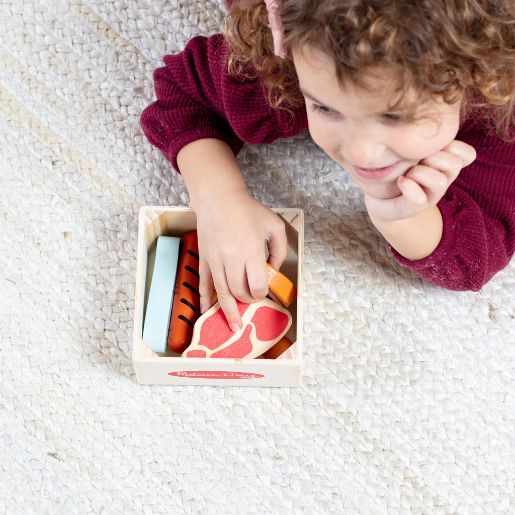 Melissa and Doug Wooden Food Groups Play Set Protein