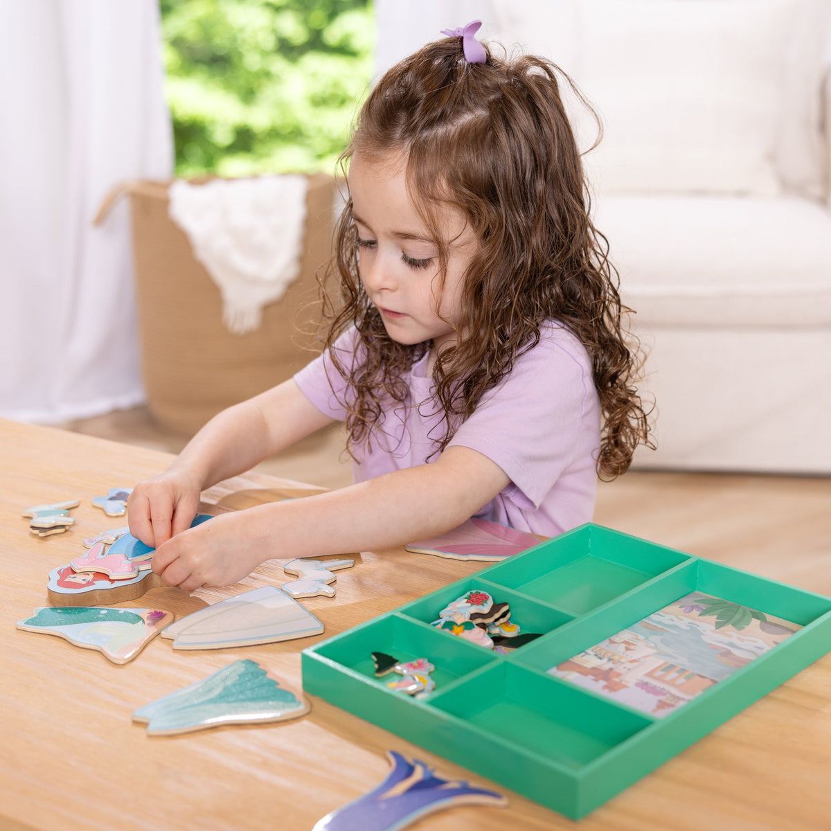 Melissa and Doug Disney Ariel Wooden Magnetic Dress-Up
