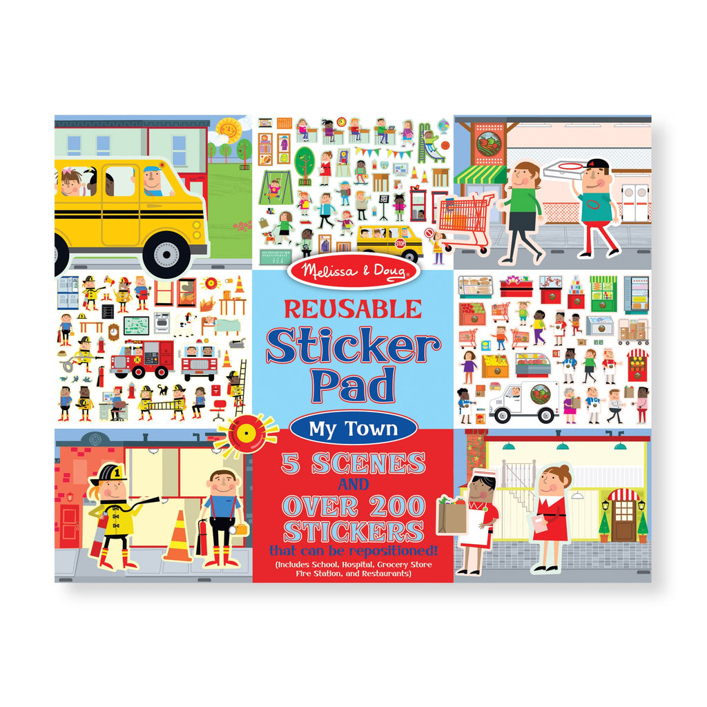 Melissa and Doug Reusable Sticker Pad - My Town