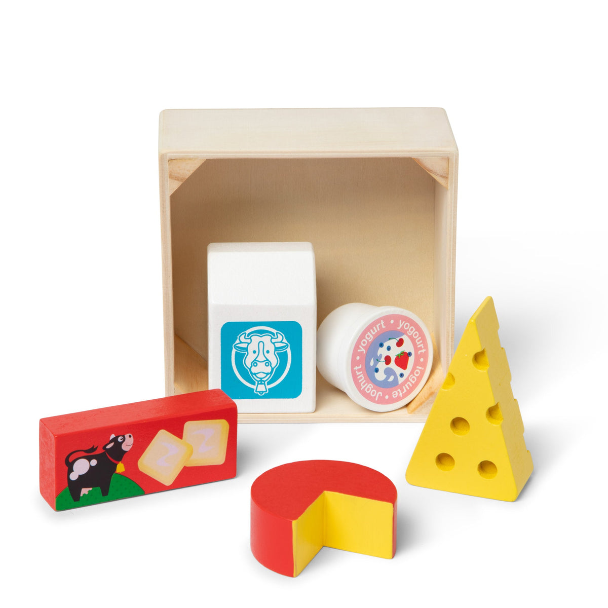 Melissa and Doug Wooden Food Groups Play Set Dairy