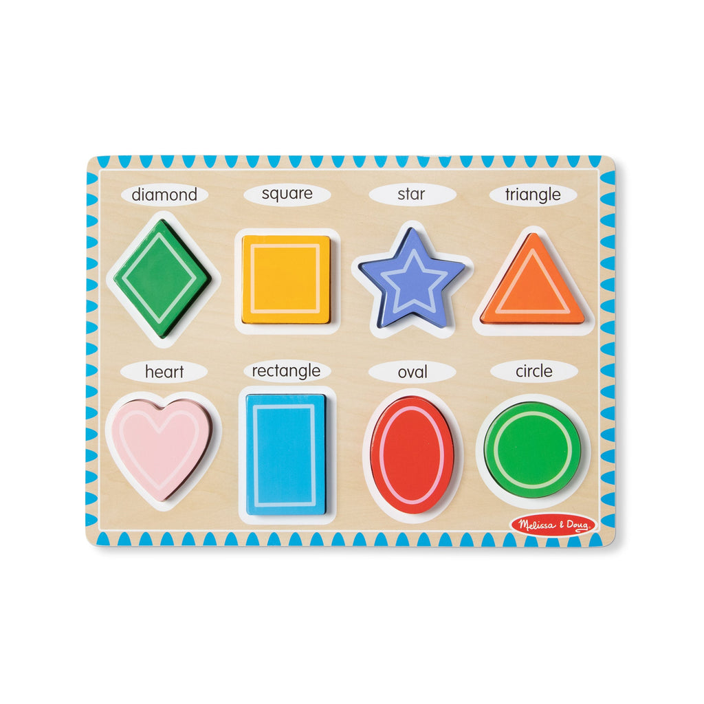 Melissa and Doug Shapes Chunky Puzzle - 8 Pieces
