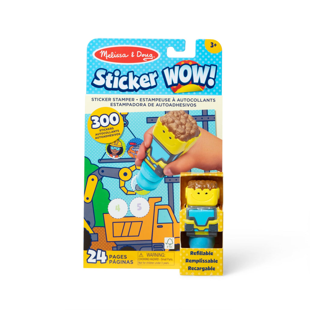 Melissa and Doug Sticker WOWTM Activity Pad Sticker Stamper - Bulldozer
