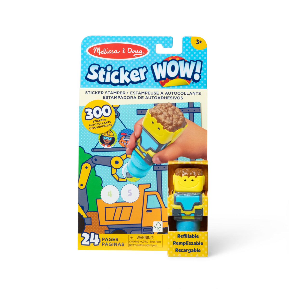Melissa and Doug Sticker WOWTM Activity Pad Sticker Stamper - Bulldozer