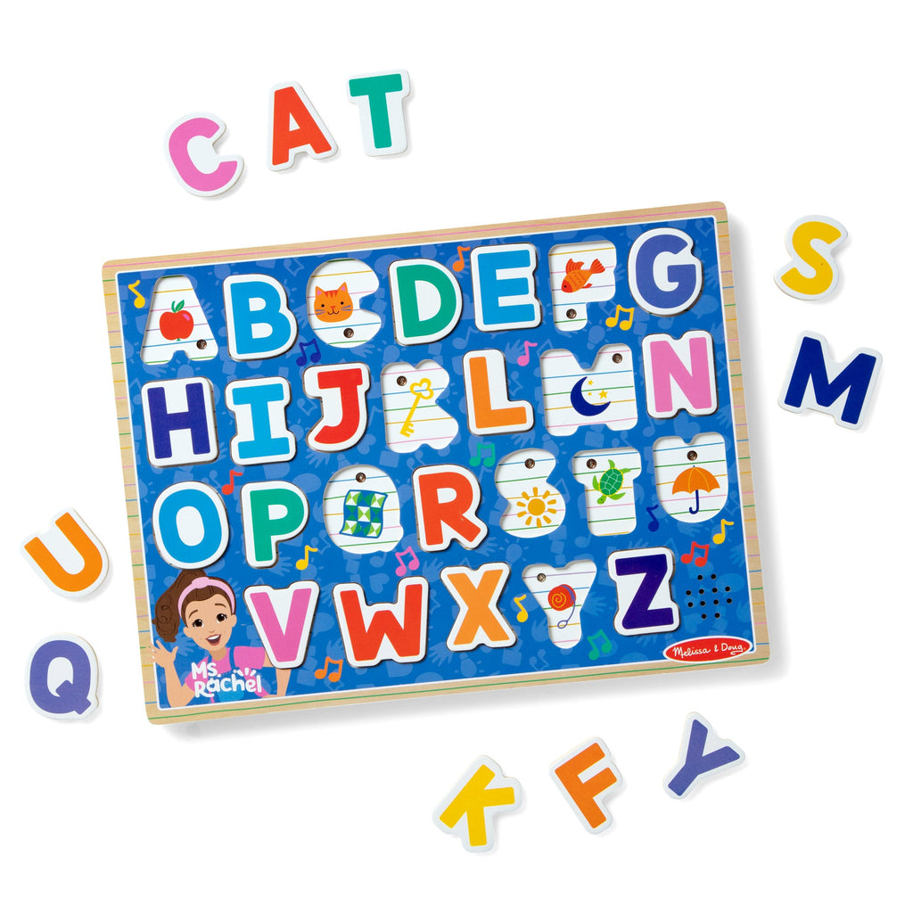 Melissa and Doug Ms RachelTM Wooden Phonics Alphabet Sound Puzzle - 26 Pieces