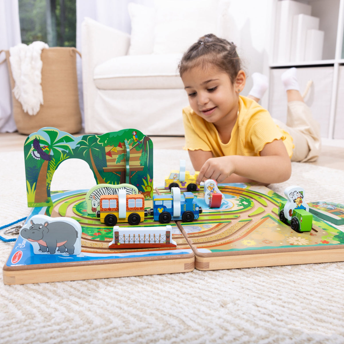 Melissa and Doug Disney Take-Along Safari Wooden Play Set