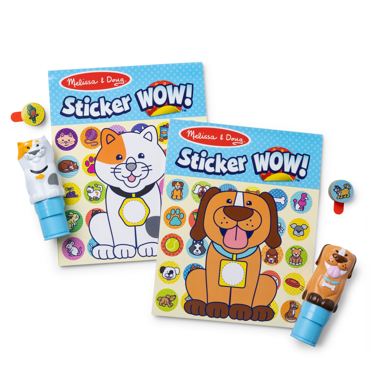 Melissa and Doug Sticker WOW Activity Pads Sticker Stampers VALUE PACK - Pets