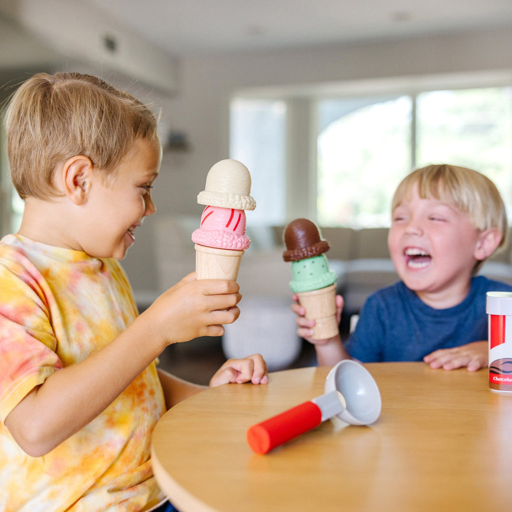 Melissa and Doug Scoop Stack Ice Cream Cone Magnetic Play Set