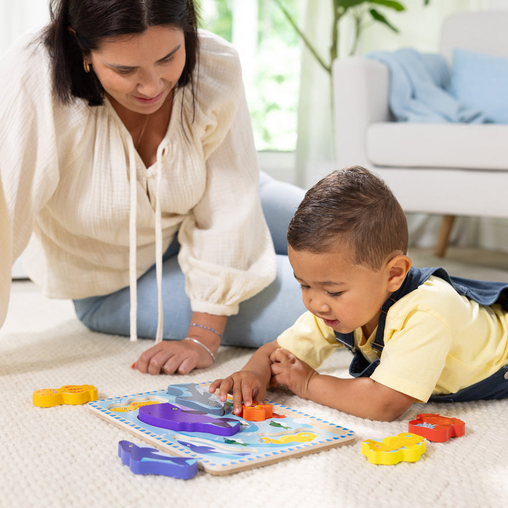 Melissa and Doug Sea Creatures Chunky Puzzle - 7 Pieces