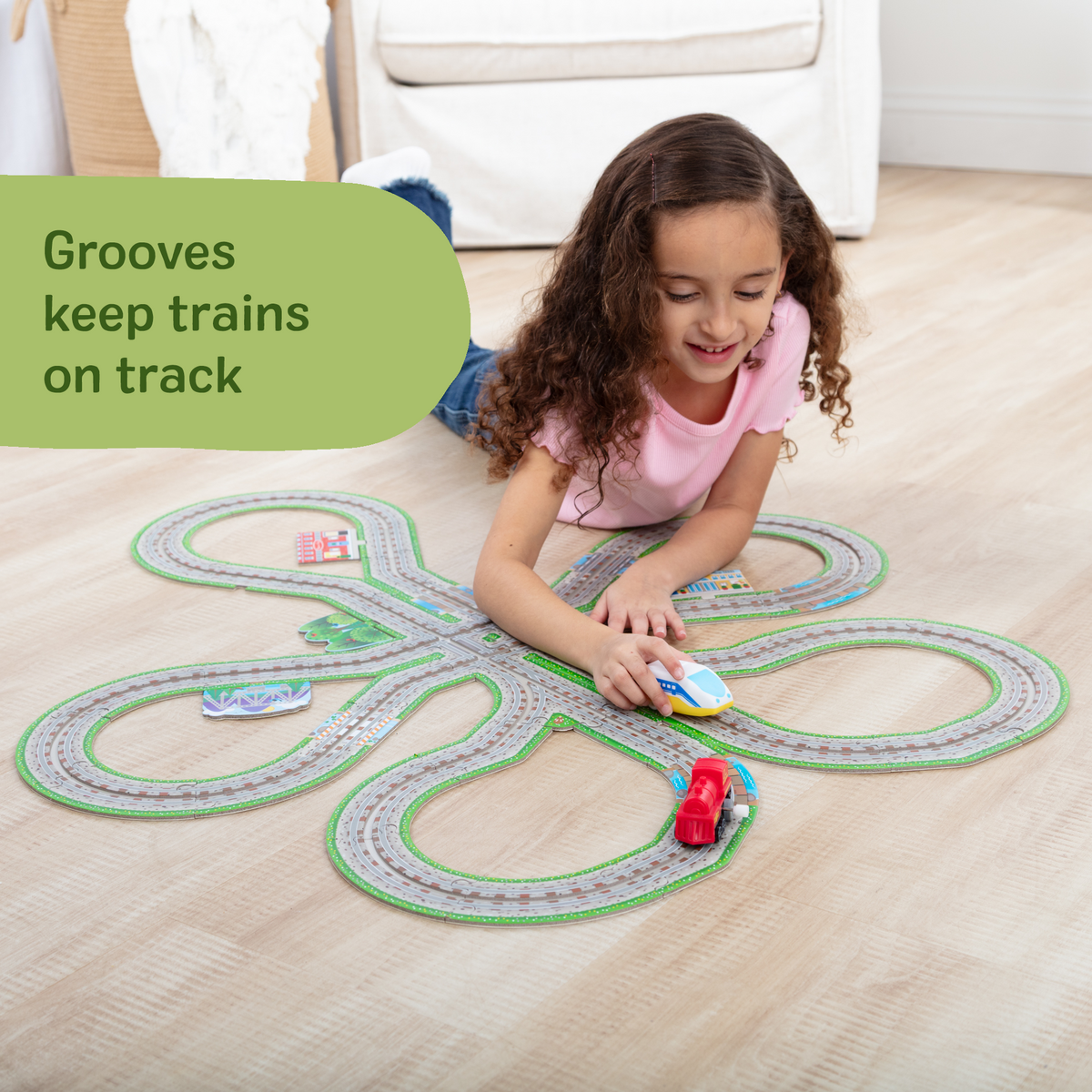 Melissa and Doug Design Your Own Railroad Floor Puzzle