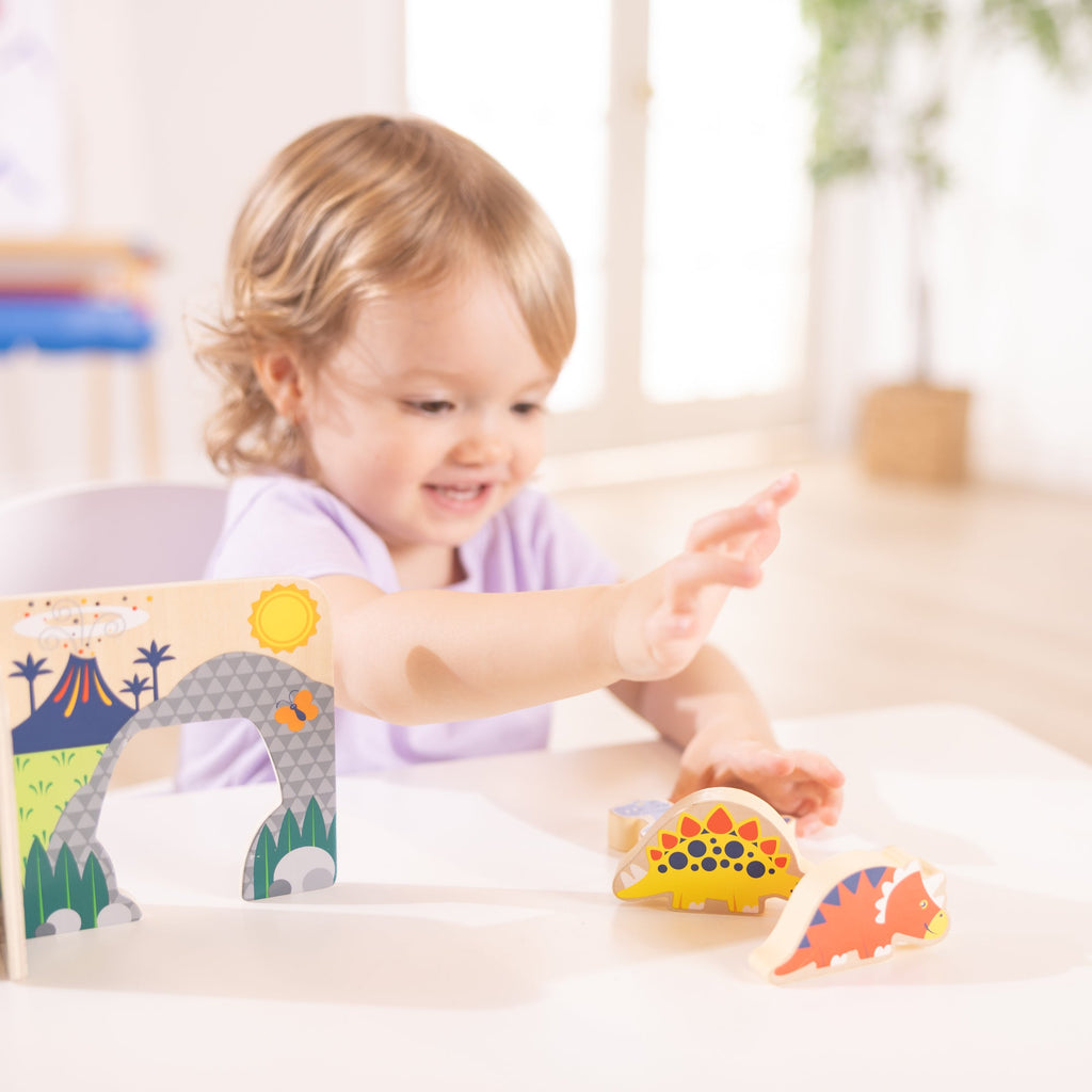 Melissa and Doug Wooden Dinosaurs Play Set
