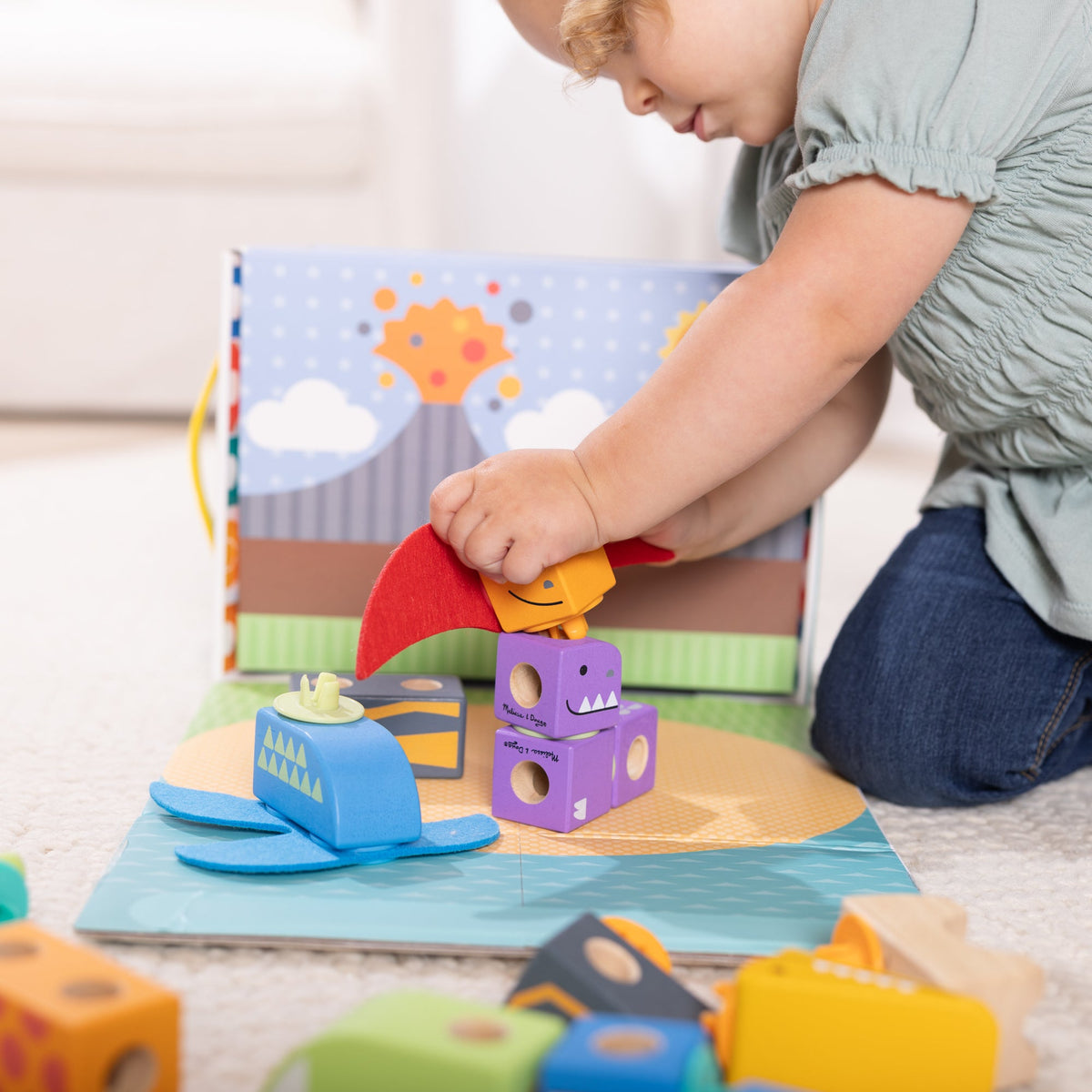 Melissa and Doug BlockablesTM Dinosaur Play Set