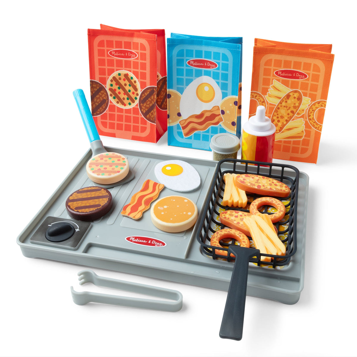 Melissa and Doug Flip Fry Grill Play Set with Color Changing Water WOW